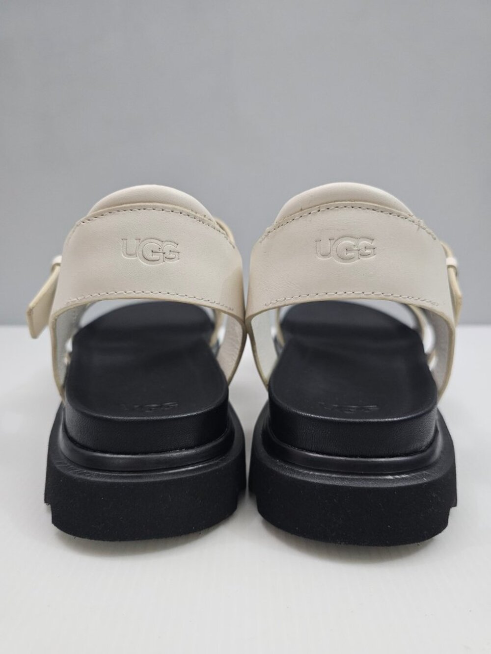 UGG Capitelle Fisherman Platform Sandal Womens 12 Ivory Cream Chunky Lug Sole - Picture 12 of 15
